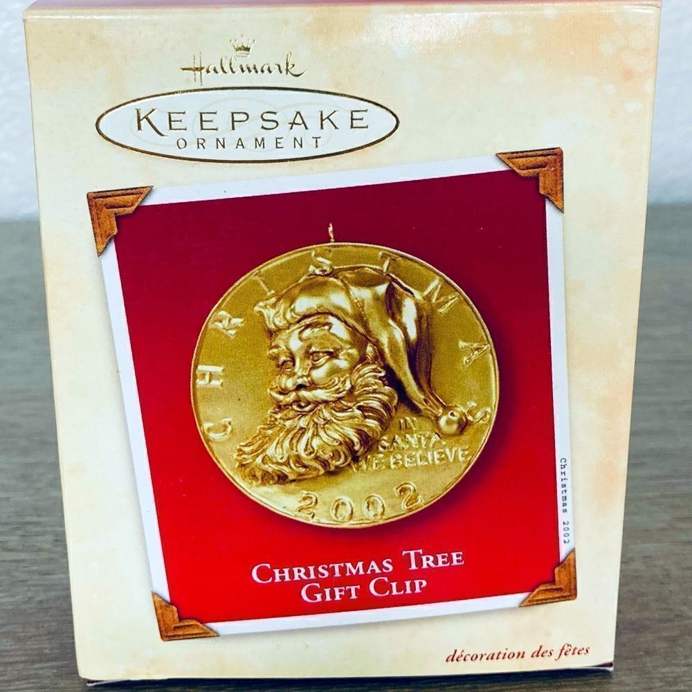 Hallmark Christmas Vintage Coin Gift Clip Money Ornament 2002